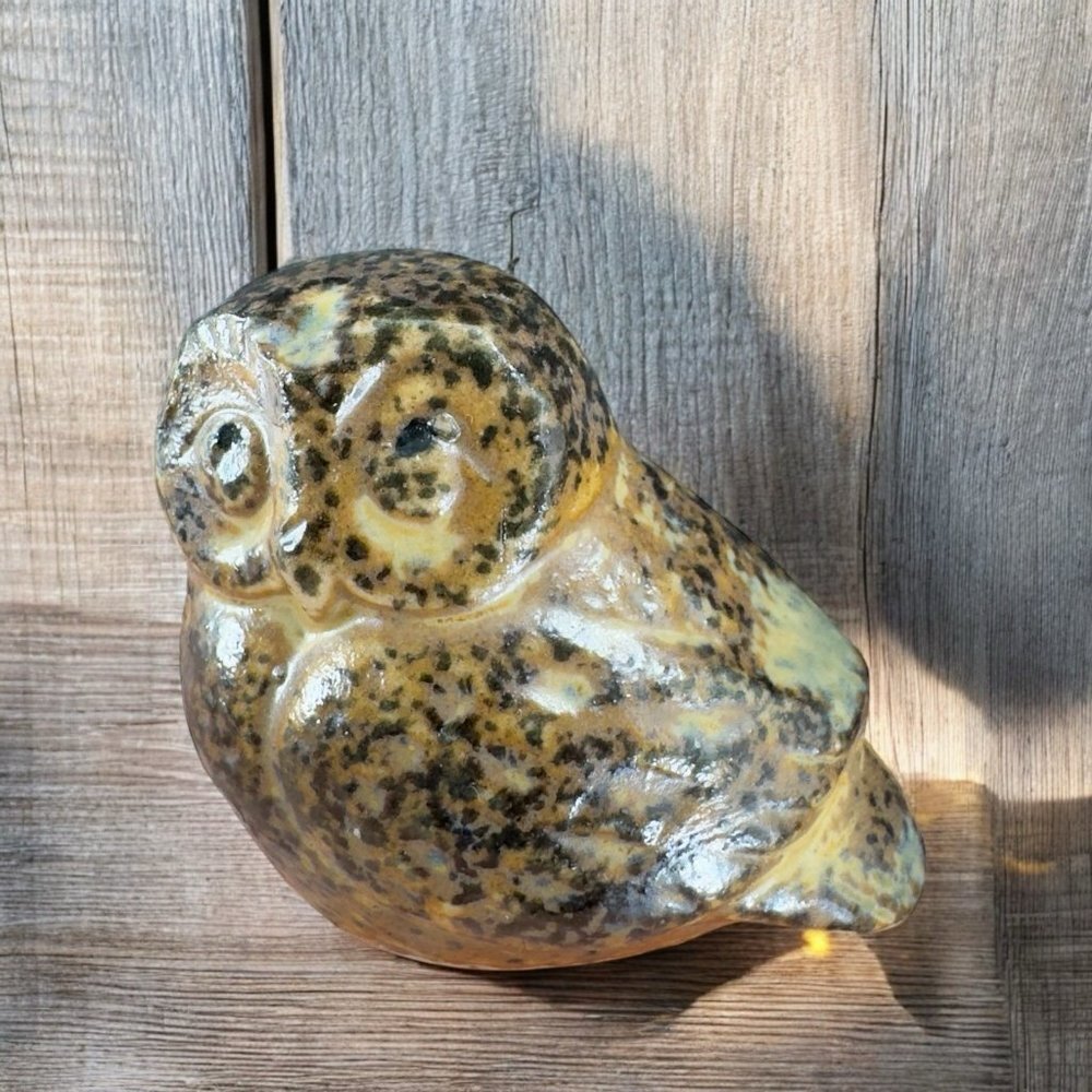 Vintage Otagiri Ceramic Speckled Glaze Stoneware Miniature Ceramic Figurine VTG